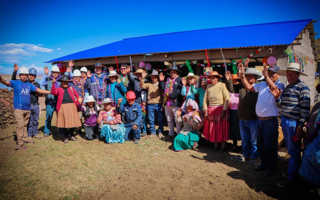 INAGURAMOS COBERTIZOS EN LA COMUNIDAD CAMPESINA DE PURUÑAMARCA